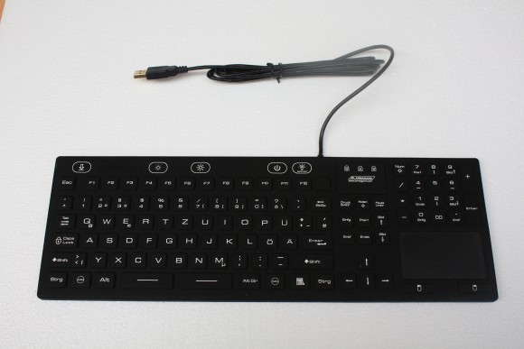 Teclado touchpad resistente al agua 