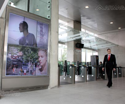 Digital Signage en la Estación del Teleférico Emirates de Londres