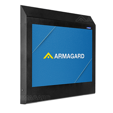El robusto armario anti-ligaduras para TV de Armagard