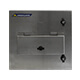Vista frontal del gabinete impermeable para impresora de códigos de barras Zebra ZD421 de Armagard
