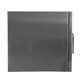 Vista lateral del gabinete impermeable para impresora de códigos de barras Zebra ZD421 de acero inoxidable
