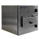 Vista lateral izquierda del gabinete impermeable para impresora de códigos de barras Zebra ZD421 para industrias con altos requisitos de higiene