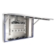 Carcasa LCD chassis full IP69K abierta, vista lateral izquierda