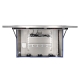Monitor de acero inoxidable IP69K abierto, orientado al frente