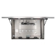 Monitor full IP65 de acero inoxidable abierto, orientado de frente
