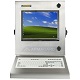 Armario pc compacto inox SENC-300 con teclado integrado - vista frontal