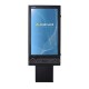 Totem pantalla alto brillo 47" vista frontal con pantalla